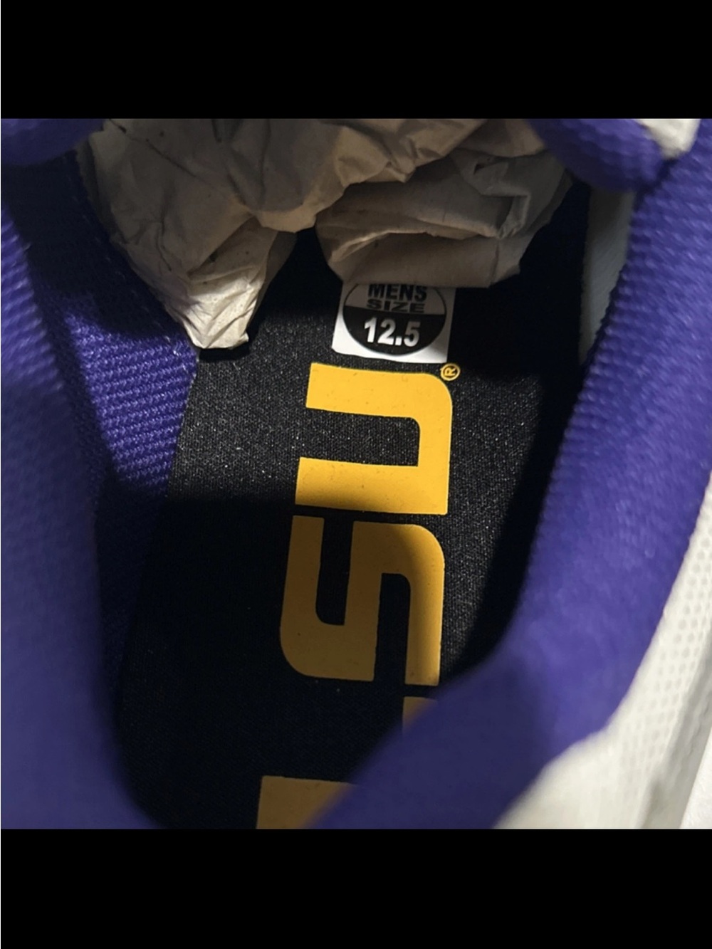 Nike LSU Air Max Verse Men’s White & Gray Low-Top Sneakers LSU - Picture 7 of 9